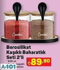 BOROSİLİKAT KAŞIKLI BAHARATLIK BOROSİLİKAT KAŞIKLI BAHARATLIK